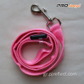 Ανακλαστικό ροζ σκοινί σκυλιών ασφαλείας
